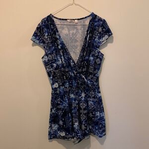 razzel dazzel - Blue Tie-die Romper​​